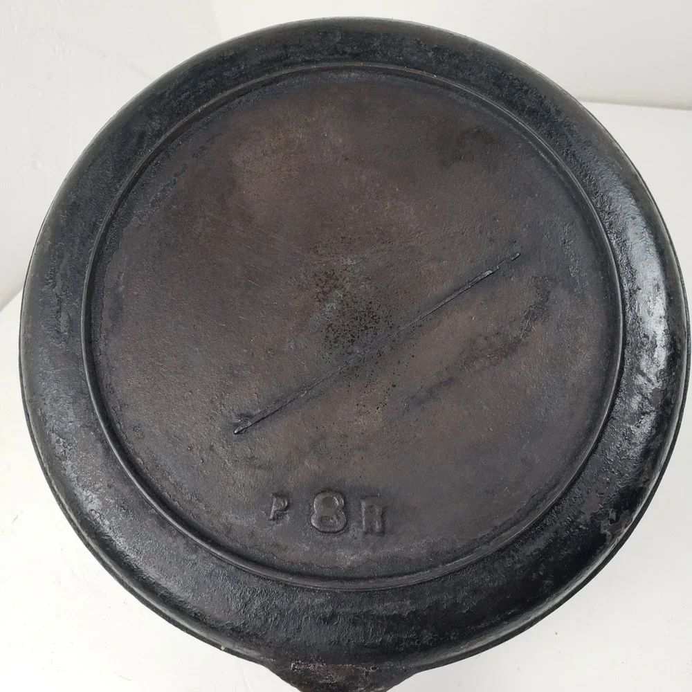 Antique Cast Iron Griddle Southern Mystery Skillet 10